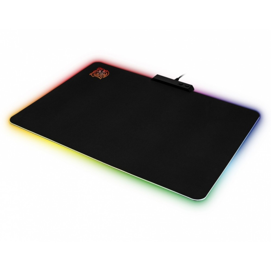 Коврик игровой M Thermaltake Tt eSPORTS Draconem RGB - Cloth Edition (ткань, резиновое основание, черный, 355x255x4 мм, 360 г, баланс контроля и скоро