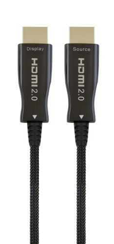Кабель HDMI видео и аудио сигналов Cablexpert (HDMI Type A (male) - HDMI Type A (male), 50.0 м, черный, позолоченные контакты, оптический круглый с оп