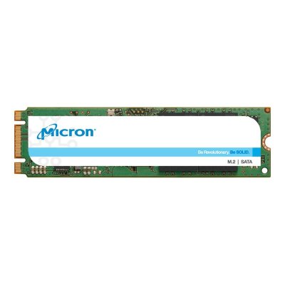 Накопитель SSD M.2 256 GB Micron 1300 (MTFDDAV256TDL) OEM (530 МБ/сек, 520 МБ/сек, SATA600, 3D NAND (TLC), TBW: 180 ТБ, M.2 Type 2280 (80x22x2mm)) [ M