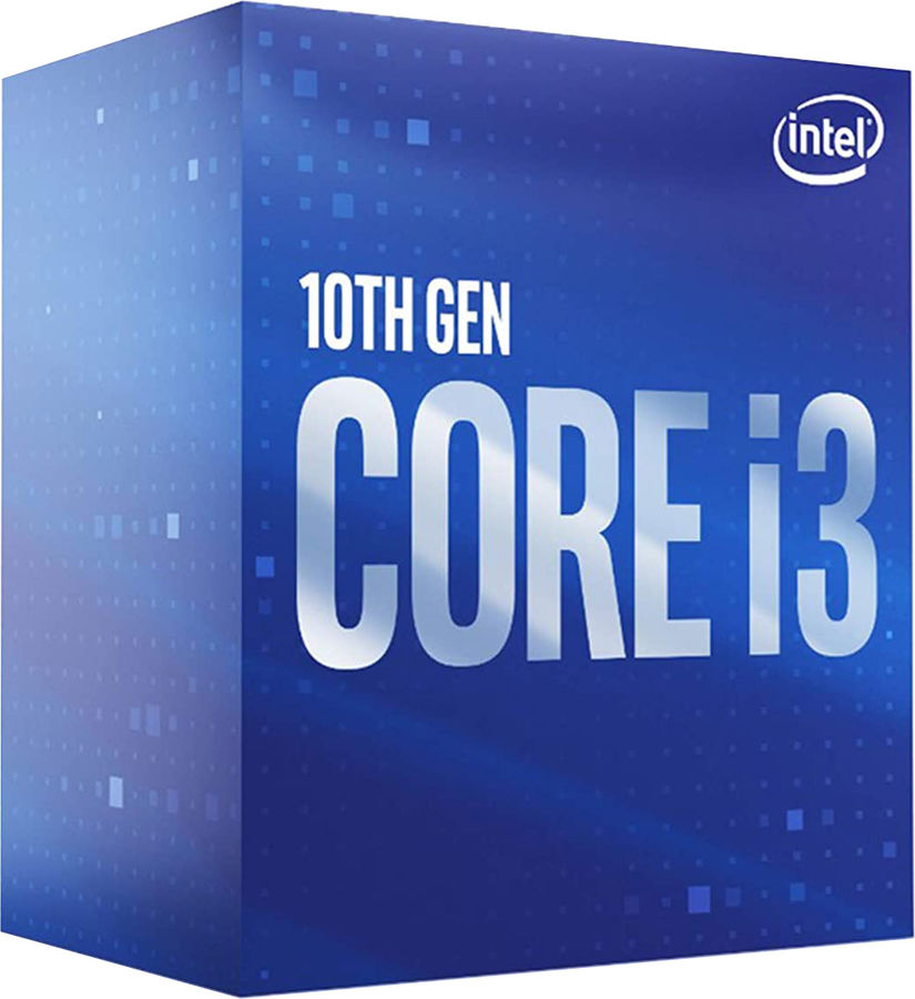 Процессор Intel Core i3 10100F Box (S-1200, ядер: 4, потоков: 8, 3.6-4.3 GHz, L2: 1MB, L3: 6 MB, без графики!!!, TDP 65W) BX8070110100F