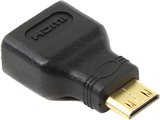 Переходник HDMI Espada (Mini HDMI Type C (male) - HDMI Type A (female), черный) [ EmiHDMIM-HDMIF ]