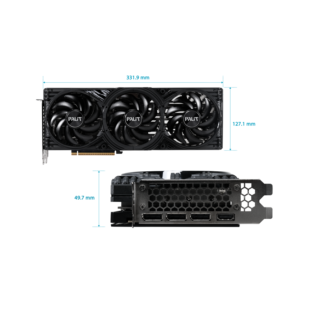 Видеокарта PALIT RTX5070 GAMINGPRO-S OC 12GB PALIT (NE75070T19K9-GB2050U)