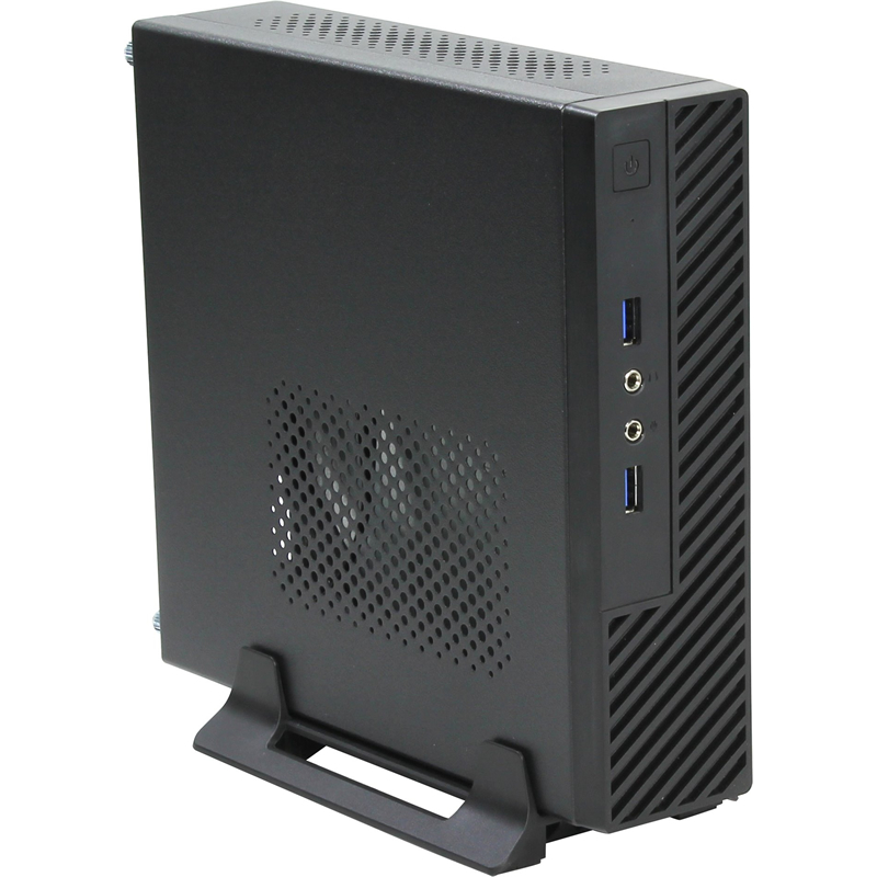 Корпус mITX Desktop/Slim Tower Powerman ME100 (60 W, С БП, внешний БП (входит в комплект), черный, черный, внутр. 1 x 2.5", Перед.: 1 x 40 мм, разъемы
