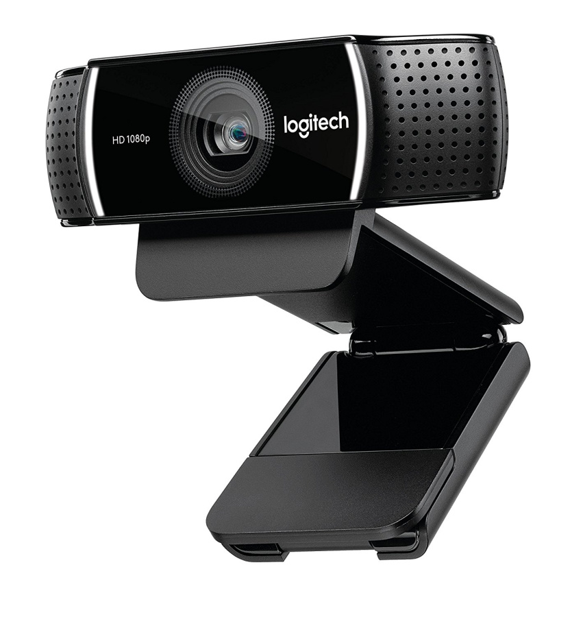 Веб-камера для стриминга Logitech C922 Pro Stream Webcam (черный, USB 2.0 Type-A, 1920x1080 / 30fps, встроенный стереомикрофон, 78 град., автофокус, 1