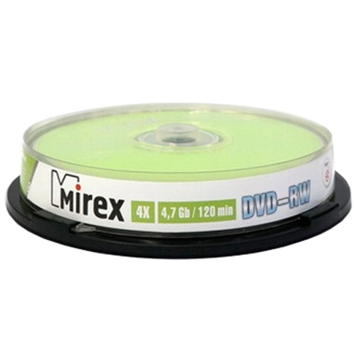 Диск DVD-RW Mirex (4.7 GB, 4 x, Cakebox, 50 шт) [ UL130032A4B ]