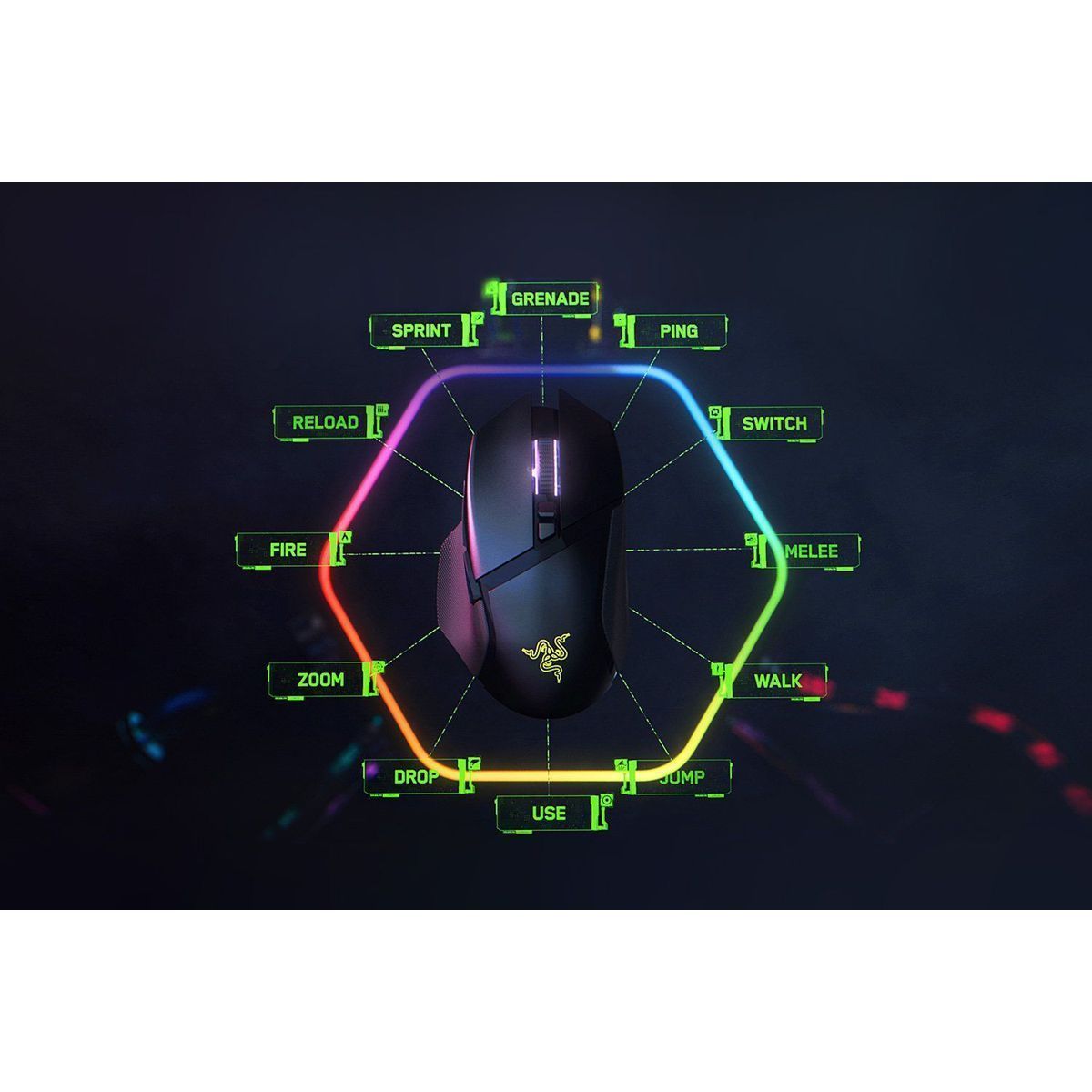 Игровая мышь Razer Basilisk V3 Pro 35K - Black Razer Basilisk V3 Pro 35K - Black gaming mouse RZ01-05240100-R3G1