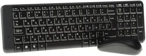 Беспроводные клавиатура + мышь Logitech MK220 Wireless Combo (черный, USB, мембранная кл-ра, полноразмерная кл-ра, оптическая мышь, 2xAAA+2xAA) [ 920-