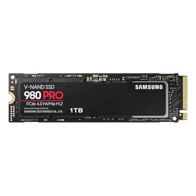 Накопитель SSD M.2 1000 GB Samsung 980 PRO Series (MZ-V8P1T0BW) Retail (7000 МБ/сек, 5000 МБ/сек, read: 1000000 IOPS, write: 1000000 IOPS, 1GB LPDDR4 