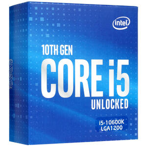 Процессор Intel Core i5 10600K OEM (S-1200, ядер: 6, потоков: 12, 4.1-4.8 GHz, L2: 1.5 MB, L3: 12 MB, VGA UHD 630, TDP 125W) CM8070104282134