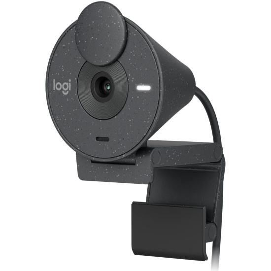 Веб-камера Logitech Brio 300 (графит, USB Type-C, 1920x1080/30fps, 70 град., фикс.фокус, 1.5м, мономикрофон) 960-001436