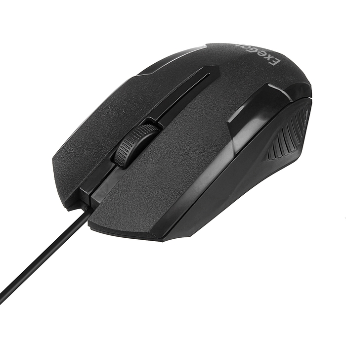 Мышь ExeGate SH-9025L (черный, USB, оптика, 1000 dpi, 3 кл., 2.0 м, симметричный дизайн) [ EX264097RUS ]