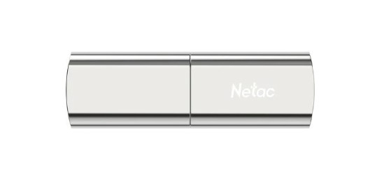 Флэш-накопитель 256GB NETAC US2 (серебристый, метал, 530/450 МБ/с, коннектор закрывается колпачком, USB 3.2 Gen2 Type-A) [ NT03US2N-256G-32SL ]
