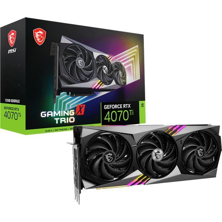Видеокарта MSI GeForce RTX 4070 Ti GAMING X TRIO 12G