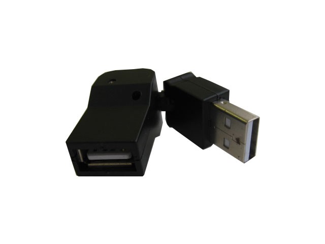 Переходник USB 2.0 Orient (USB Type A (male) - USB Type A (female), поворотный 360 град., whistle Sharp)