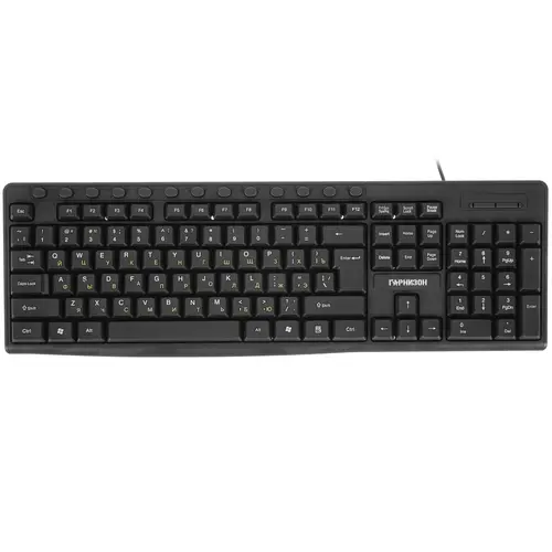 Клавиатура Гарнизон GKM-125 (черный, USB, 1.5 м, 117 кл., полноразмерная) [ GKM-125 ]