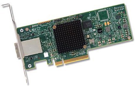 RAID контроллер LSI Logic SAS 9300-8E SGL (PCIe 3.0 x8 LP, SAS/SATA 12G HBA, 8port(2*ext SFF8644), 3008 IOC) [ H5-25460-00 (LSI00343) ]