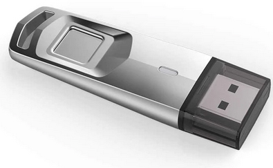 Флэш-накопитель 32 GB HIKvision M200F (серый, пластик, со сканером отпечатка пальца, USB 3.0 Type-A) [ HS-USB-M200F/32G ]