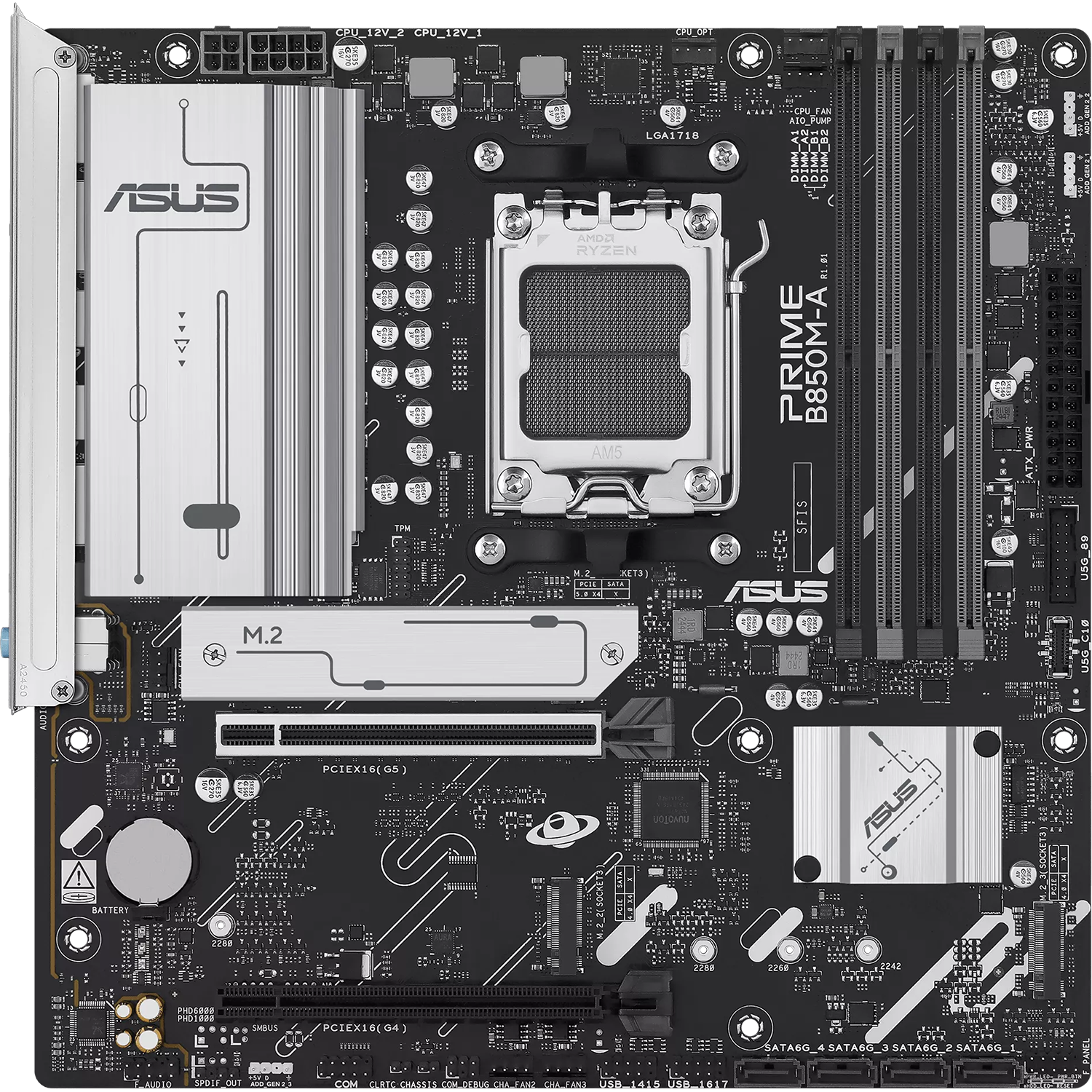 Материнская плата ASUS PRIME B850M-A-CSM (90MB1LQ0-M0EAYC)